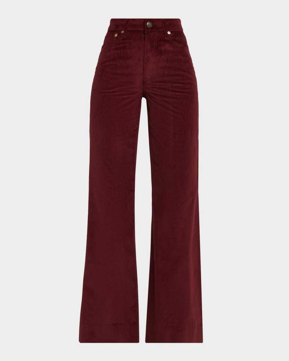 Skylar High-Rise Corduroy Trousers